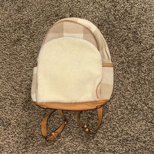 Adam Lippes Cream and Tan Backpack